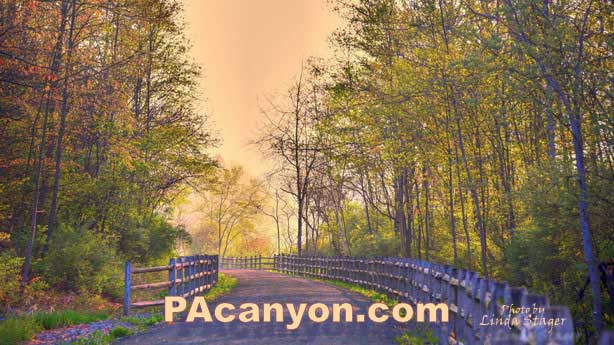 Pine Creek Rail Trail Fall Colors.